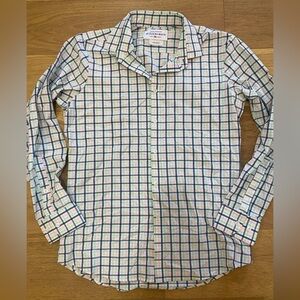 Mizzen + Main Men's Spring Multicolor Checkered Button down Shirt L trim fit EUC
